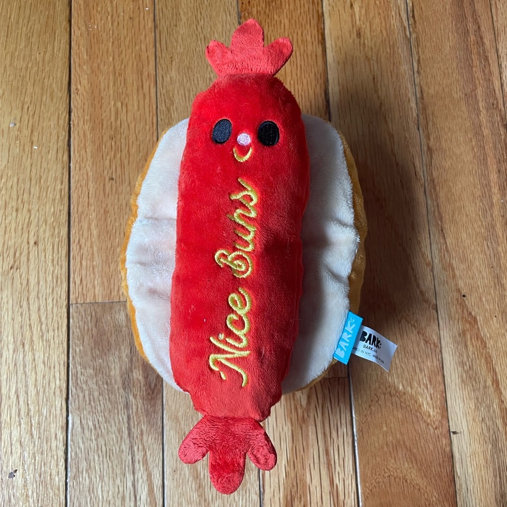 Bark Frank Flirter Hot Dog Plush Toy